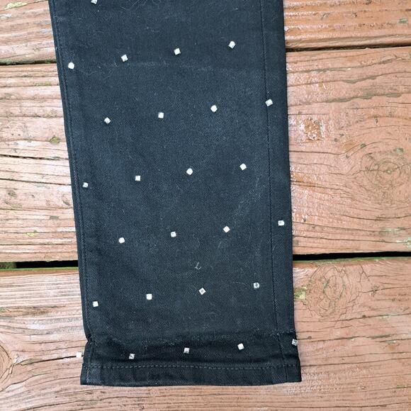 Amiri Jeans Black Skinny Swarovski Crystals Men Size 34X31 - Picture 11 of 13